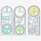 Multifunctional geometry drawing ruler