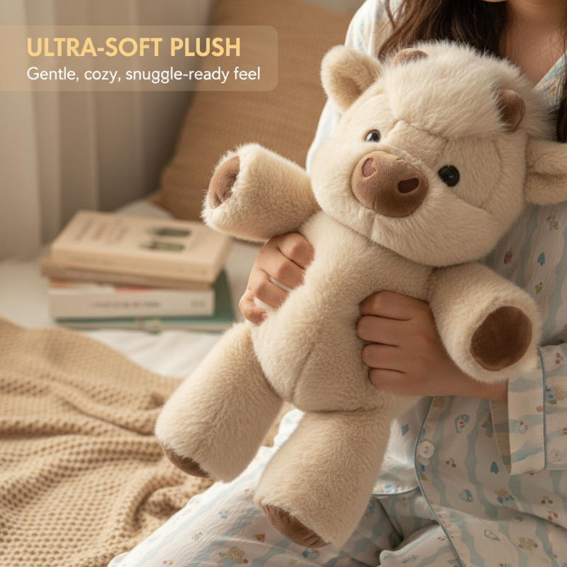 🎃Halloween Deal 50% OFF!🐮Fluffy Highland Cow Soft Toy – Cuddly Charm