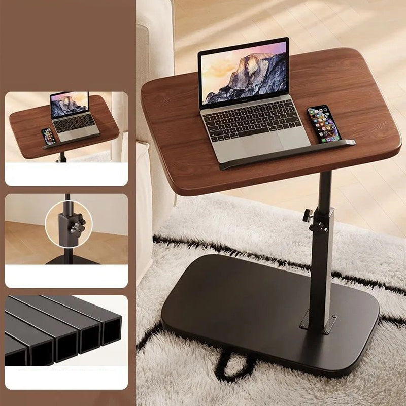 🛋️ LIMITED-TIME 50% OFF! ✨ C-Shape Side Table with Swivel Tray – Adjustable, Spacious, Sturdy 🍽️