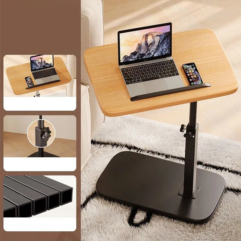 🛋️ LIMITED-TIME 50% OFF! ✨ C-Shape Side Table with Swivel Tray – Adjustable, Spacious, Sturdy 🍽️