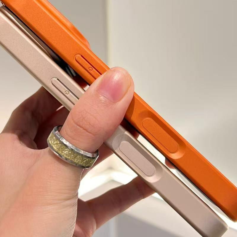 Premium Leather-Textured Shockproof Phone Case