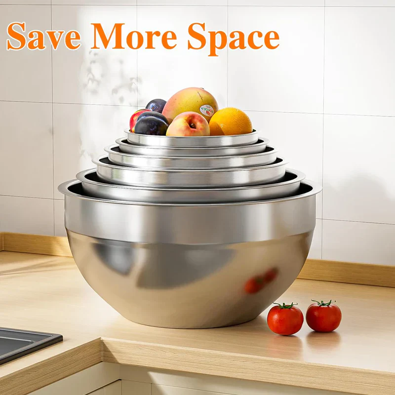 🔥 Special sale 50% off 🔥 6 stainless steel bowls with 3 grater accessories