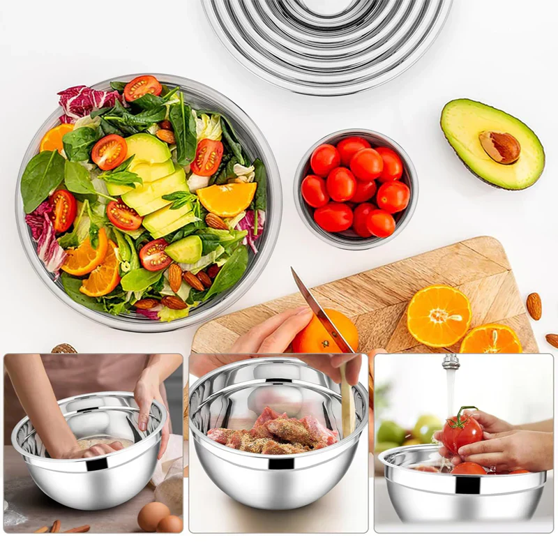 🔥 Special sale 50% off 🔥 6 stainless steel bowls with 3 grater accessories