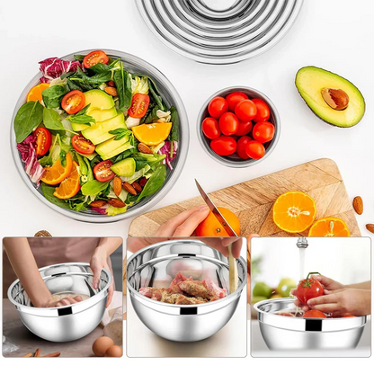 🔥 Special sale 50% off 🔥 6 stainless steel bowls with 3 grater accessories