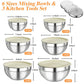 🔥 Special sale 50% off 🔥 6 stainless steel bowls with 3 grater accessories
