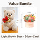 📢📢50%  OFF !! ⏰Animal Bear Gift with Rose Flower Bouquet