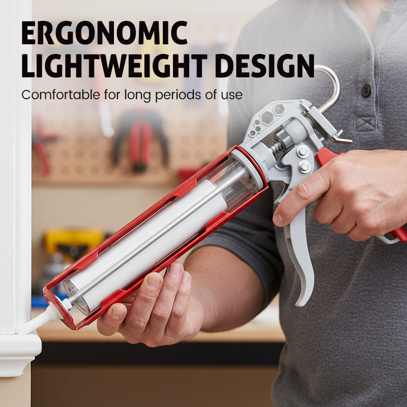 Value Bundle: Bearing Caulking Gun with Rotating Barrel + Caulking Scrapers