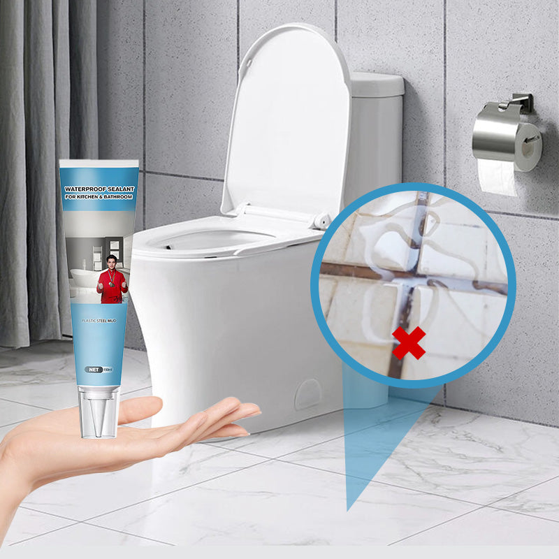 🚿50% OFF NOW! 150ml Waterproof Sealant for Kitchen & Bathroom, Plastic‑Steel Mud Anti‑Mold Gap Filler, Mildew‑Resistant Sealing Paste for Sink, Bathtub & Tile Joints