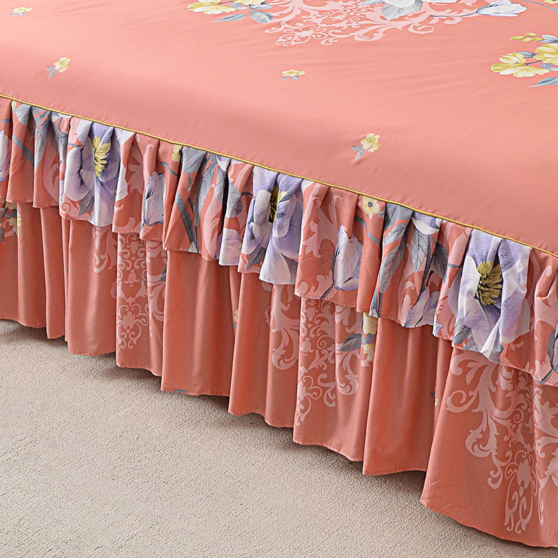 📢📢50% discount!! ⏰ 3-piece ruffled bed skirt set 🛏️