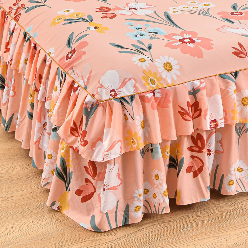 📢📢50% discount!! ⏰ 3-piece ruffled bed skirt set 🛏️