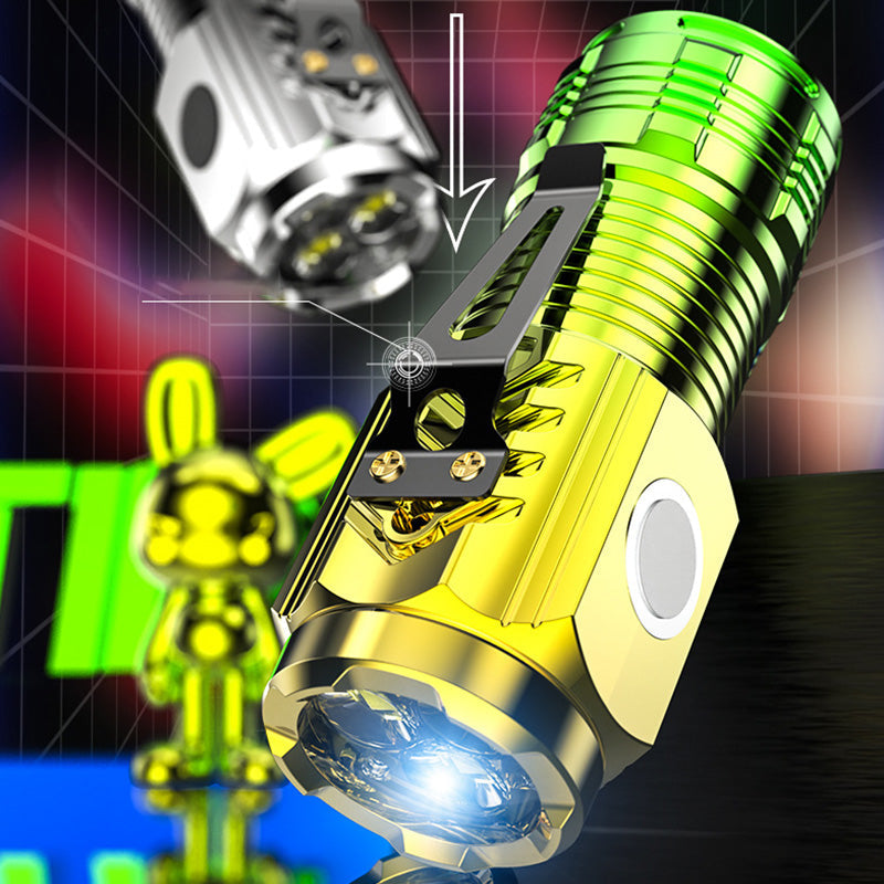 Portable Rechargeable Multifunction Flashlight