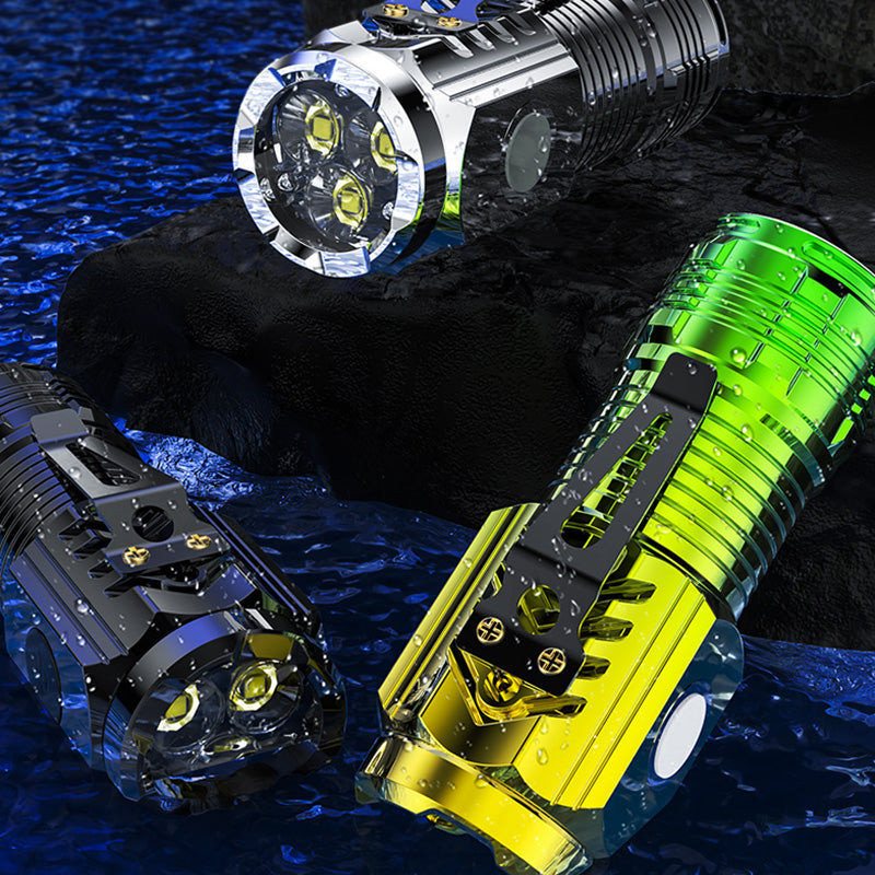 Portable Rechargeable Multifunction Flashlight