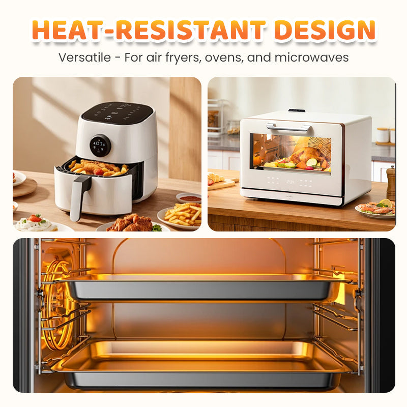 Bake & Crisp Instantly! Reusable Silicone Air Fryer Liner