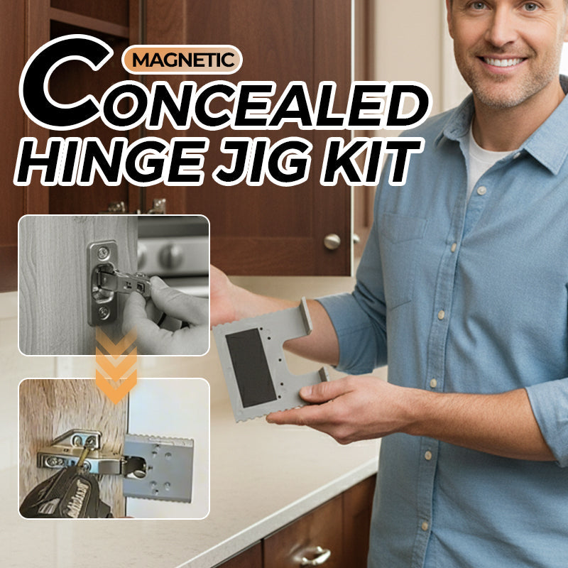 🥳2026 HOT SALE🥳💞50K+ SOLD!💥Magnetic Concealed Hinge Jig Kit