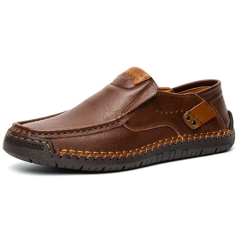 💎47% OFF! 💎 Classic Men’s Slip-On Leather Shoes – Premium Calfskin, All-Day Comfort & Effortless Style