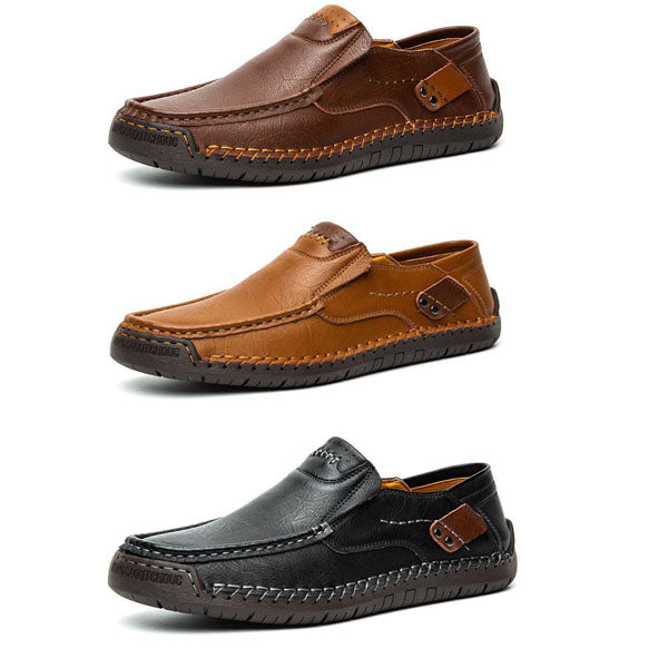 💎47% OFF! 💎 Classic Men’s Slip-On Leather Shoes – Premium Calfskin, All-Day Comfort & Effortless Style