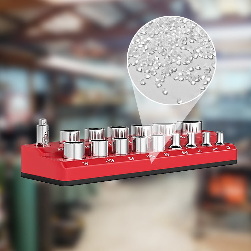 🔧 50% OFF NOW! 🧲 Magnetic Socket Organizer – Color-Coded, Space Saving & Holds Tools Securely 📦