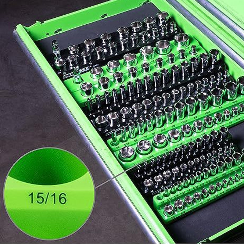 🔧 50% OFF NOW! 🧲 Magnetic Socket Organizer – Color-Coded, Space Saving & Holds Tools Securely 📦