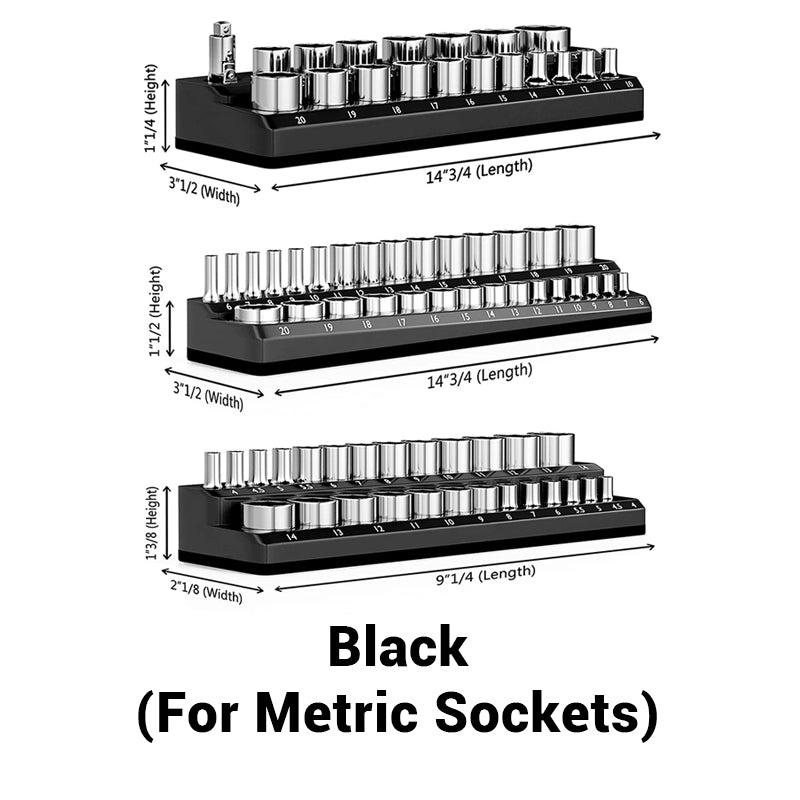 🔧 50% OFF NOW! 🧲 Magnetic Socket Organizer – Color-Coded, Space Saving & Holds Tools Securely 📦