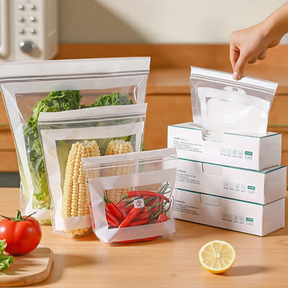 🔐 Members-Only Style Deal 💎Transparent Food-Grade Reinforced Double-Seal Bags