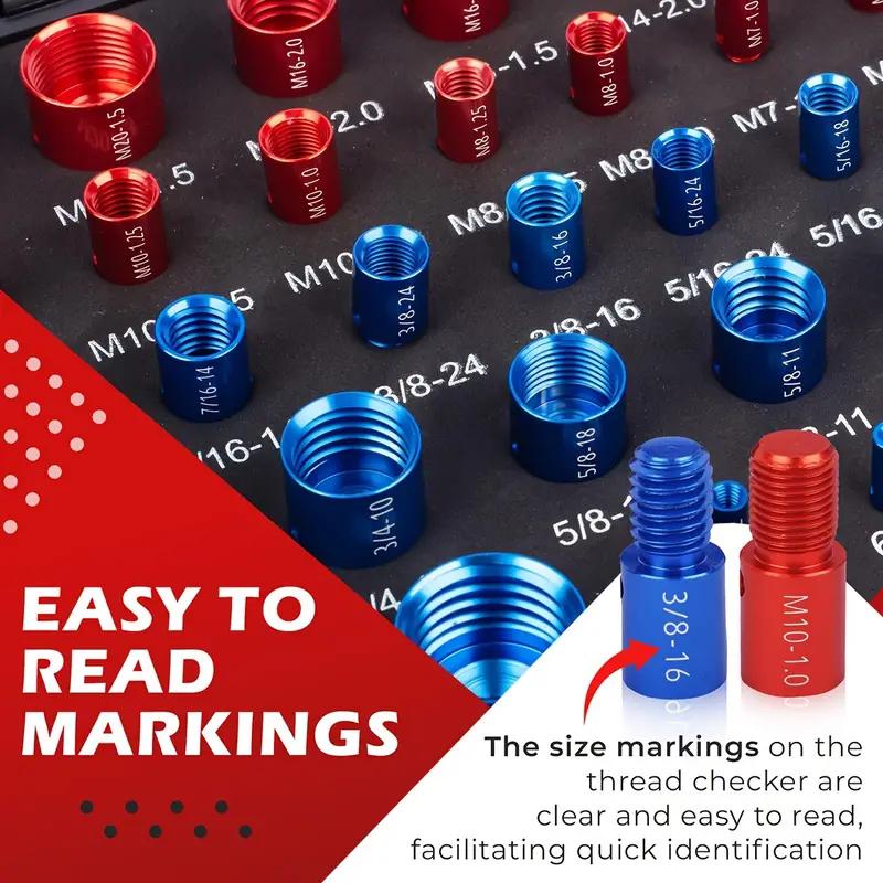 📢📢60%  OFF !! ⏰Nut & Bolt Thread Checker Kit for Inspection of Fixed Bolts or Threaded Holes