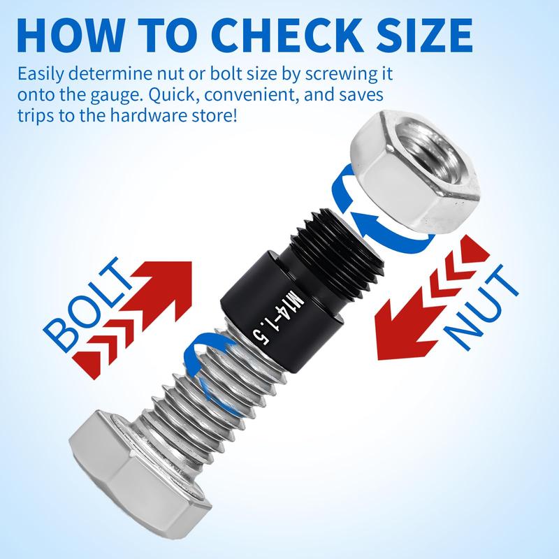 📢📢60%  OFF !! ⏰Nut & Bolt Thread Checker Kit for Inspection of Fixed Bolts or Threaded Holes