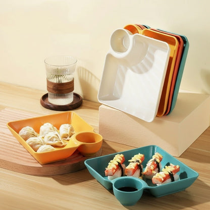 🥳HOT SALE🥳💞50K+ SOLD! Dip Plate – From £4.99! 2-in-1 design, food-grade & non-slip. Fresh, tidy meals – grab yours! ✅