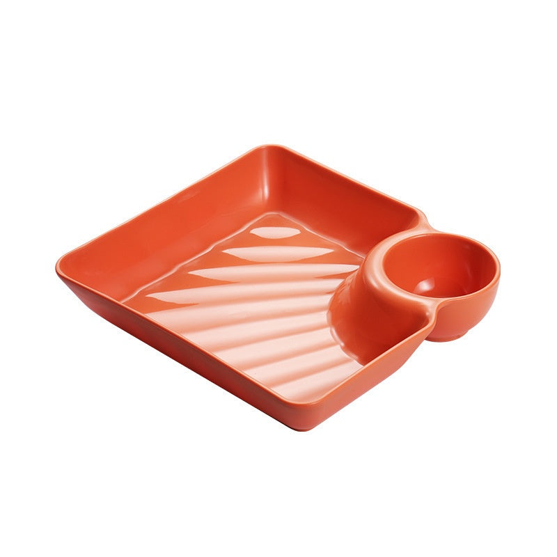 🥳HOT SALE🥳💞50K+ SOLD! Dip Plate – From £4.99! 2-in-1 design, food-grade & non-slip. Fresh, tidy meals – grab yours! ✅
