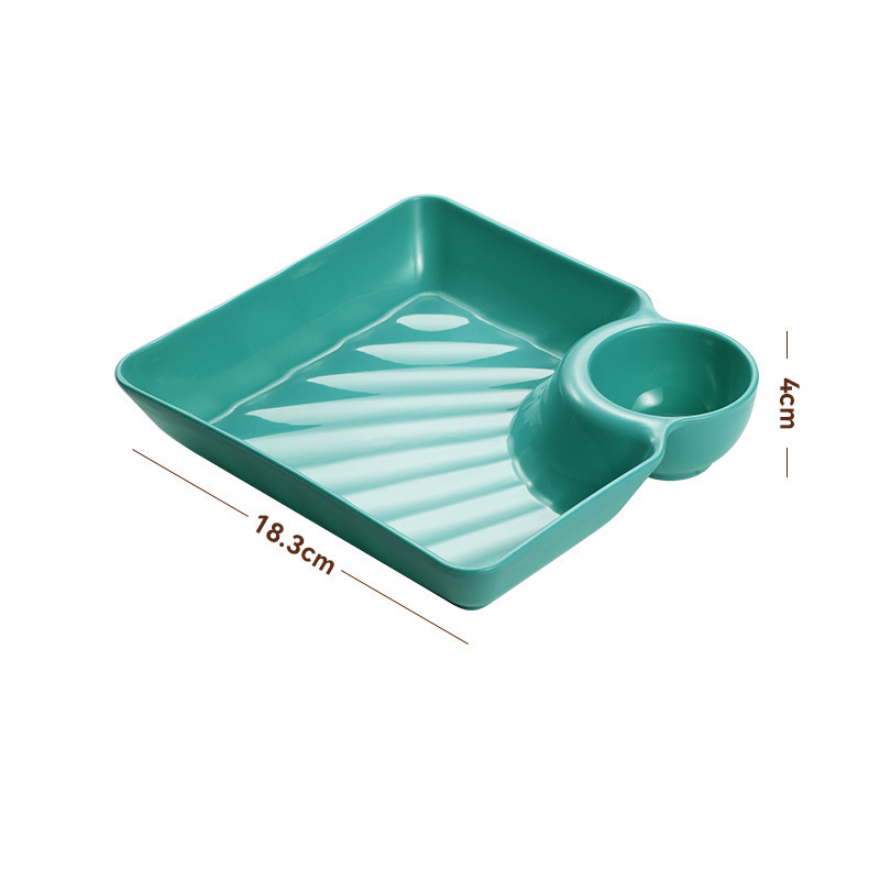 🥳HOT SALE🥳💞50K+ SOLD! Dip Plate – From £4.99! 2-in-1 design, food-grade & non-slip. Fresh, tidy meals – grab yours! ✅