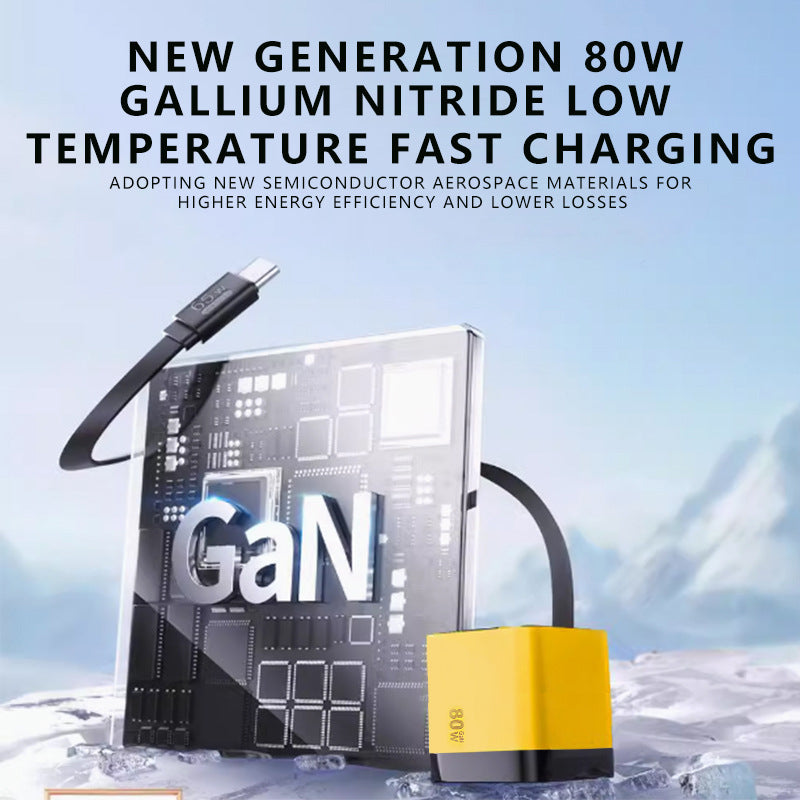 🔌50% OFF NOW! 65W Fast Charging Phone Charger Block with Retractable 80cm Type‑C Cable‑3‑Port Multi‑Device Wall Charger, Safe Quick Charge for Phones, Tablets & Laptops