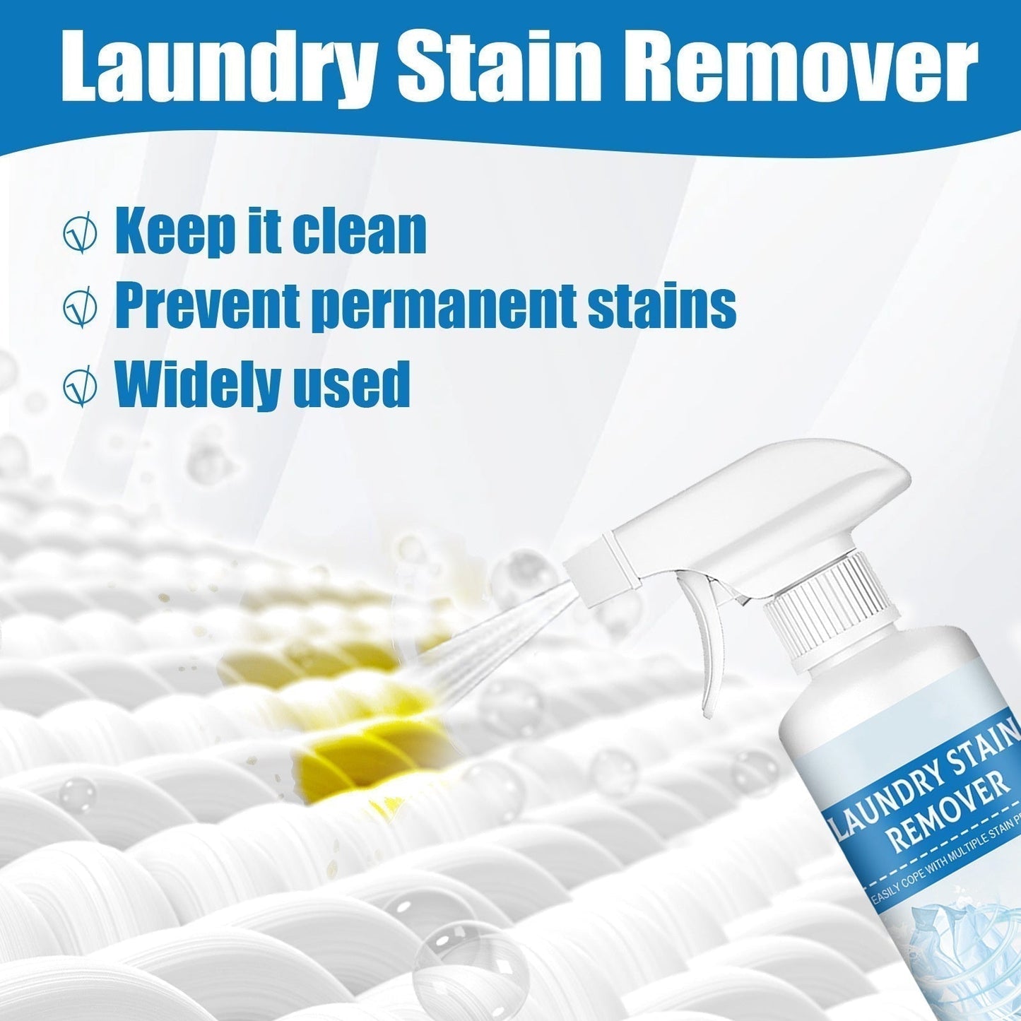 🏆 Last Day Special Price !!!! 🔥Buy 3 Get 2 Free🔥Powerful Laundry Stain Remover Spray