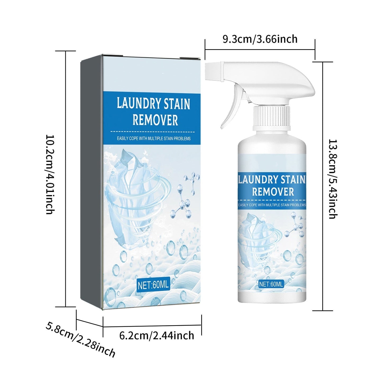 🏆 Last Day Special Price !!!! 🔥Buy 3 Get 2 Free🔥Powerful Laundry Stain Remover Spray