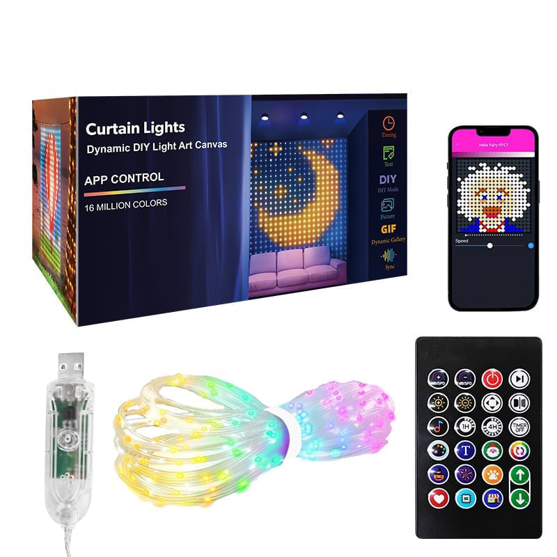 Waterproof LED Curtain String Lights – bebuyby