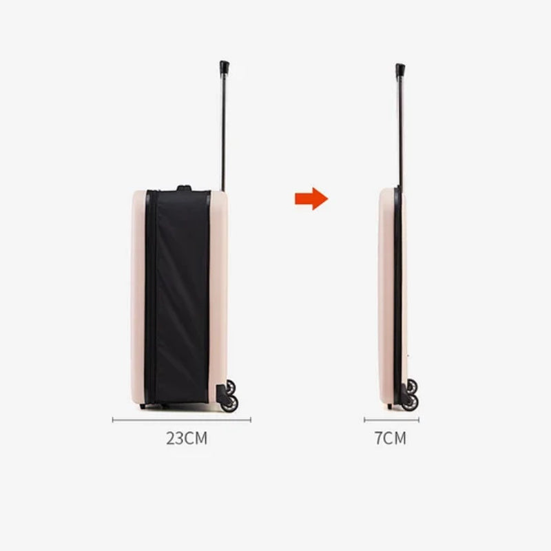 Collapsible Wheeled Carry-On Luggage