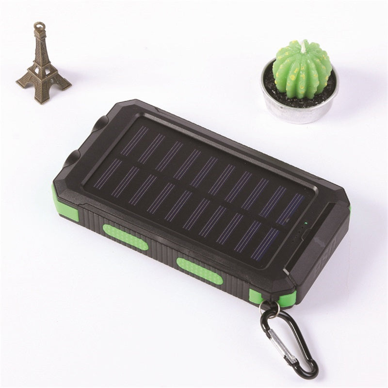🔥10000mAh Portable Solar Power Bank, Solar Powered Charger with Dual LED Flashlights, Power Bank for Travel, Camping⚡