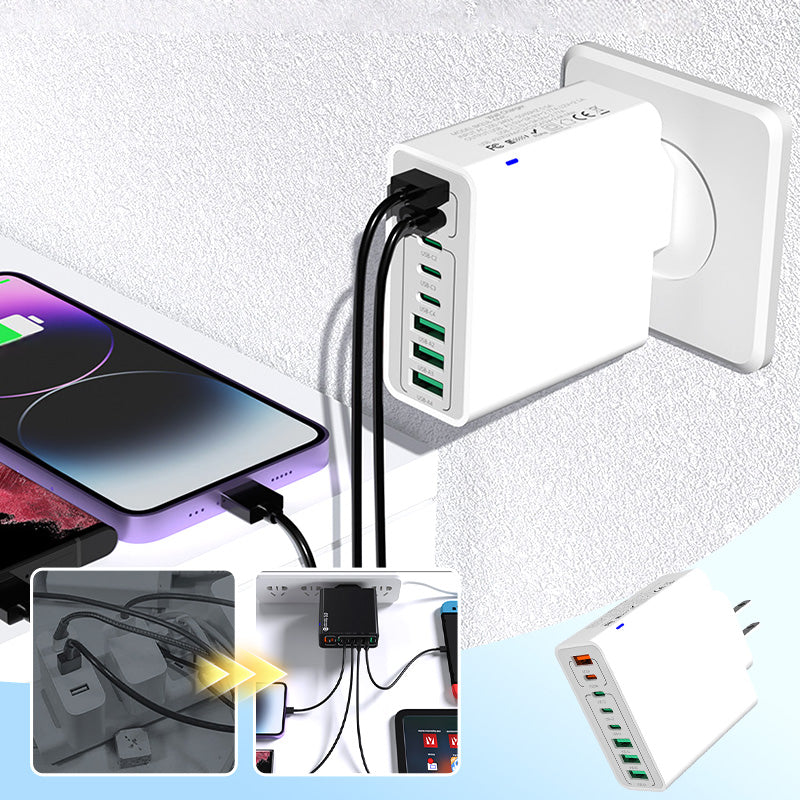 💎 50% OFF! 💎 Multi-Port 150W Fast Charging Hub – 8 USB Ports, Smart Chip Protection & Universal Plug Options – One Hub, All Your Devices ⚡🔌✨