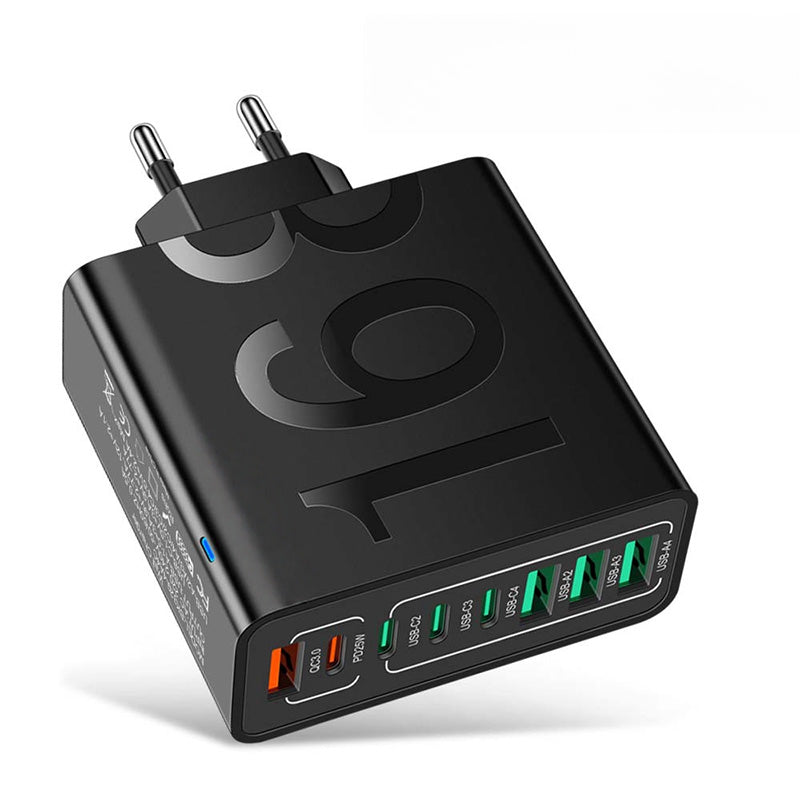 💎 50% OFF! 💎 Multi-Port 150W Fast Charging Hub – 8 USB Ports, Smart Chip Protection & Universal Plug Options – One Hub, All Your Devices ⚡🔌✨