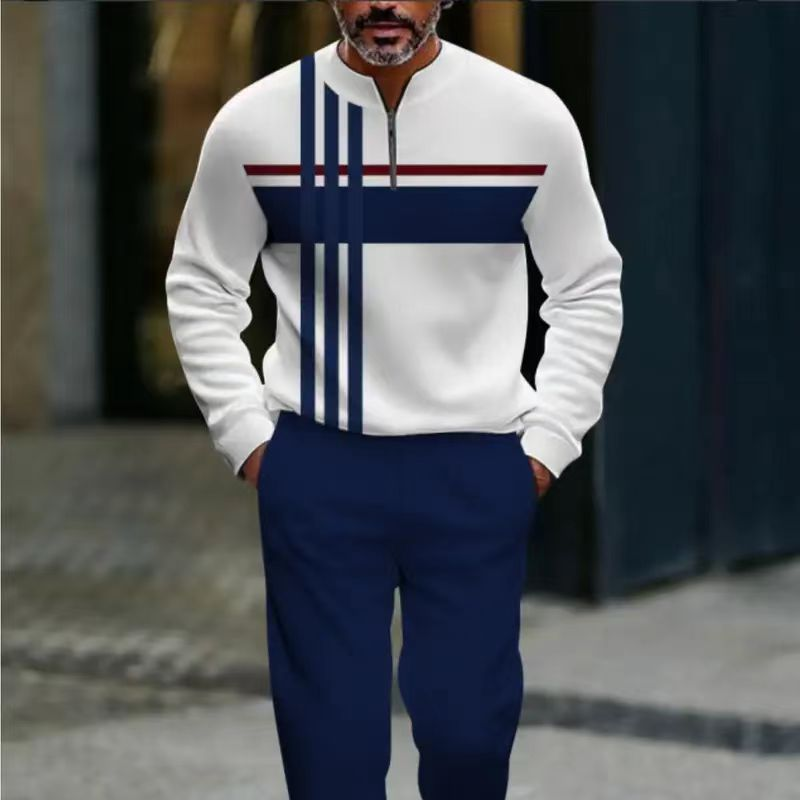 👕 50% OFF NOW! 🔥 Men's Graphic Print Pullover & Pants Set – Street Style, Comfort Fit & Casual Look 👖