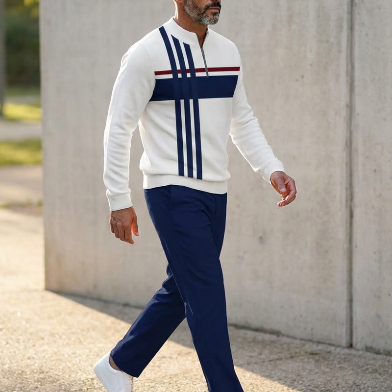 👕 50% OFF NOW! 🔥 Men's Graphic Print Pullover & Pants Set – Street Style, Comfort Fit & Casual Look 👖