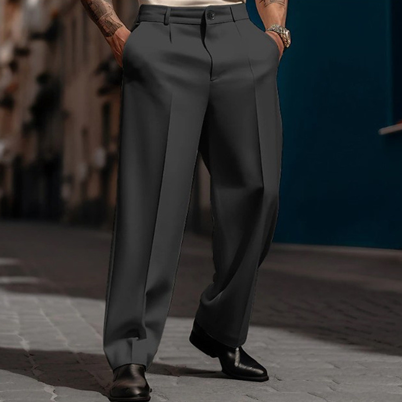 🥳2026 HOT SALE🥳💞50K+ SOLD!☀️☕50% OFF! Men's Casual Wide-Leg Pants – Breezy pleated front, easy pull-on style. Dress up or down for any summer day. A wardrobe essential. 👖🕊️