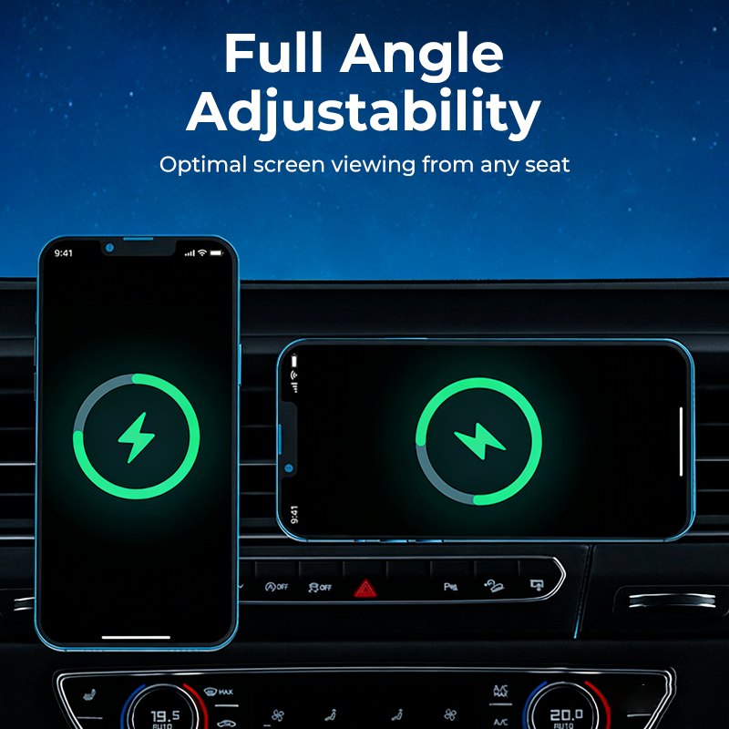 RGB Magnetic Wireless Car Charger Mount