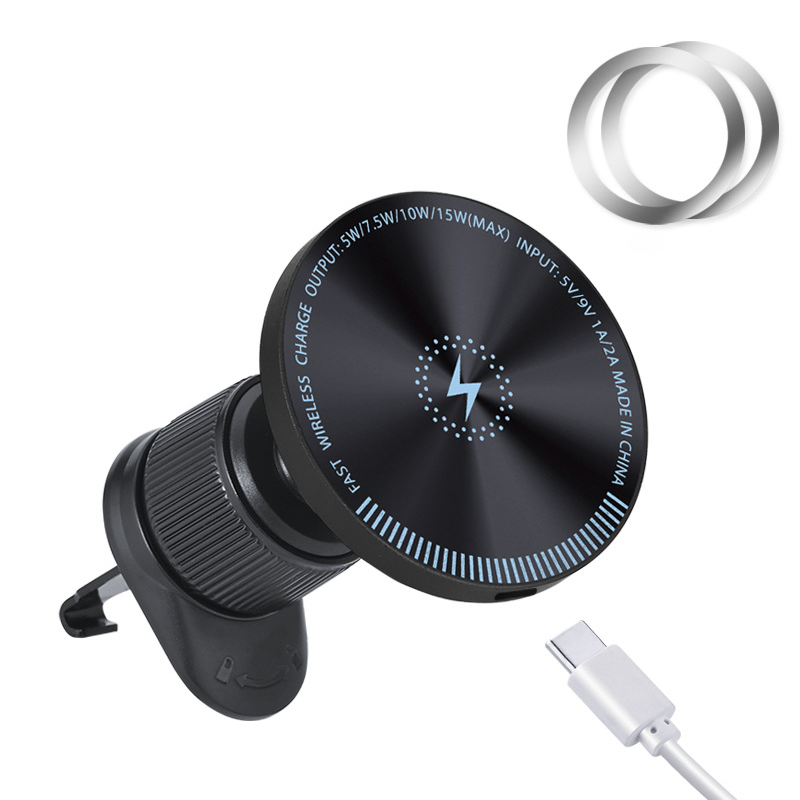 RGB Magnetic Wireless Car Charger Mount