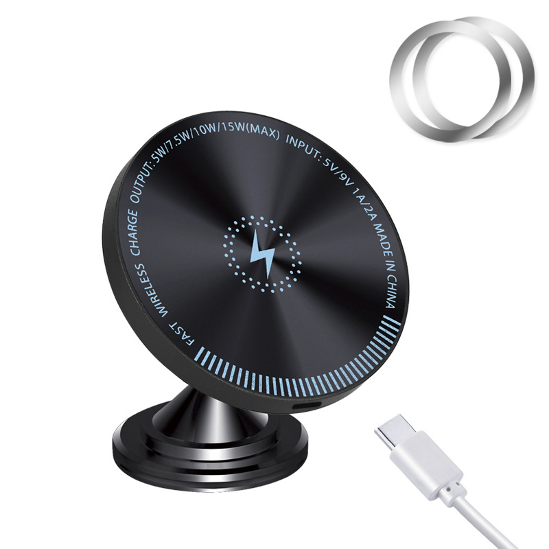 RGB Magnetic Wireless Car Charger Mount