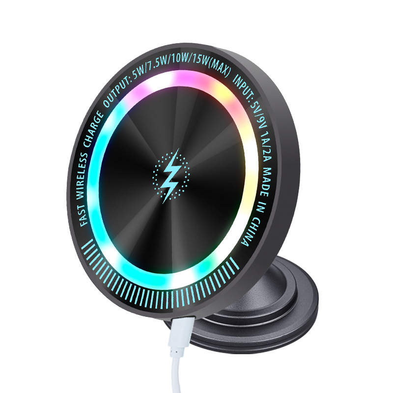 RGB Magnetic Wireless Car Charger Mount