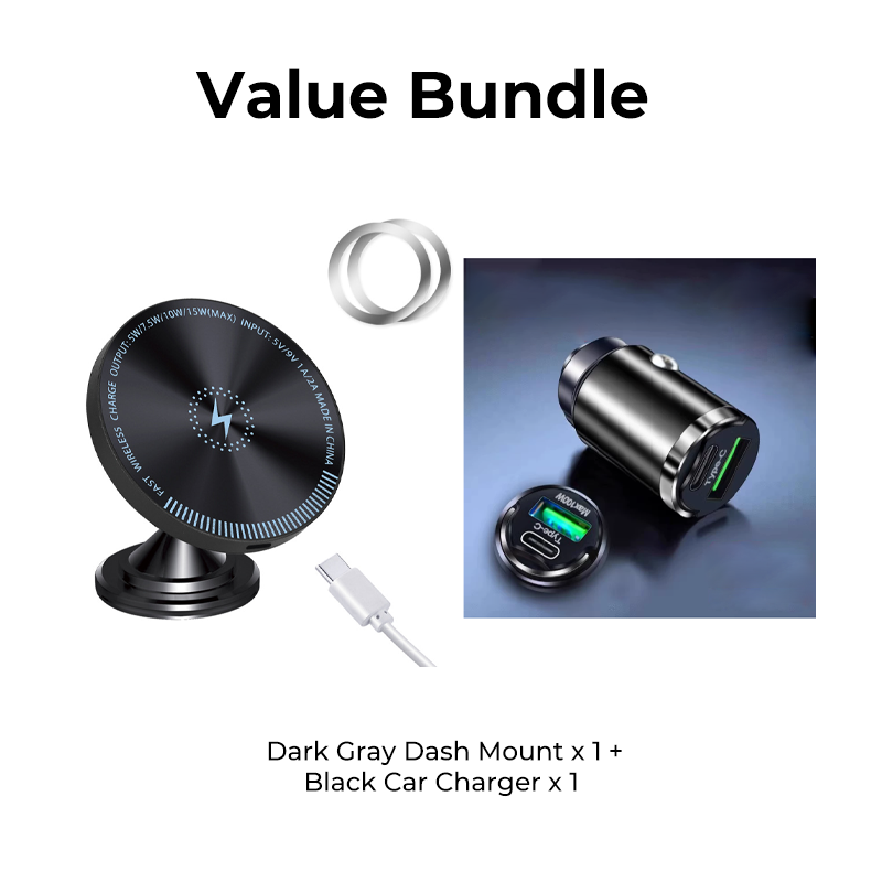 RGB Magnetic Wireless Car Charger Mount