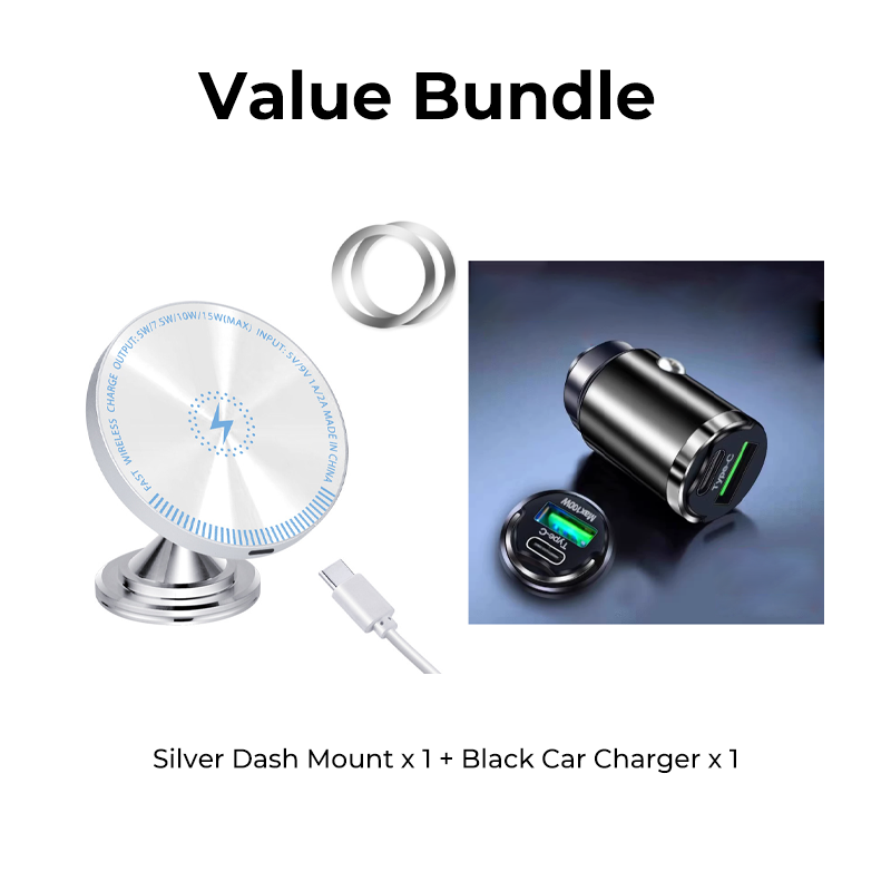 RGB Magnetic Wireless Car Charger Mount
