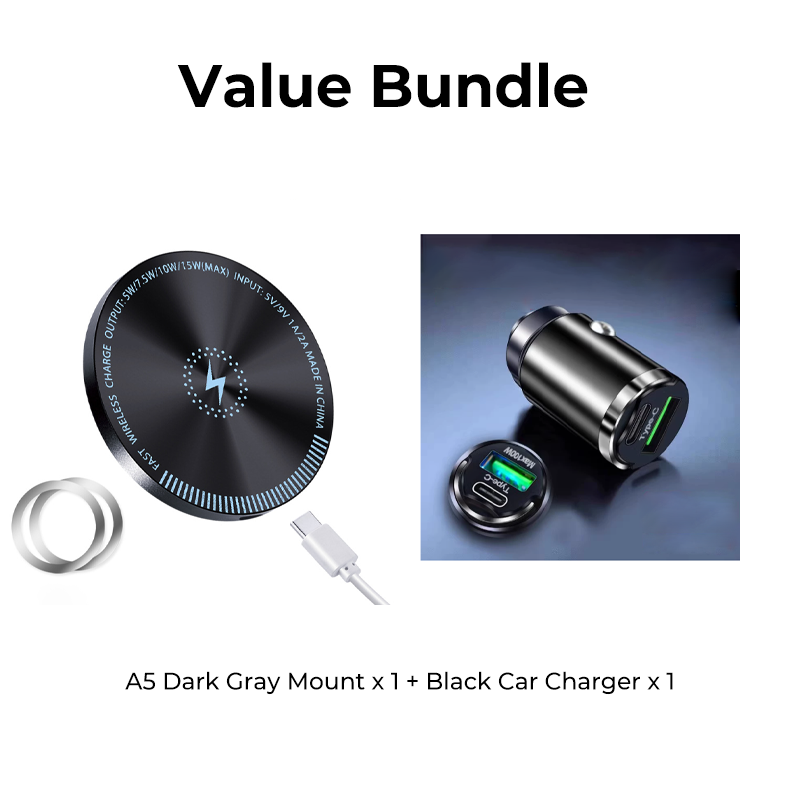 RGB Magnetic Wireless Car Charger Mount