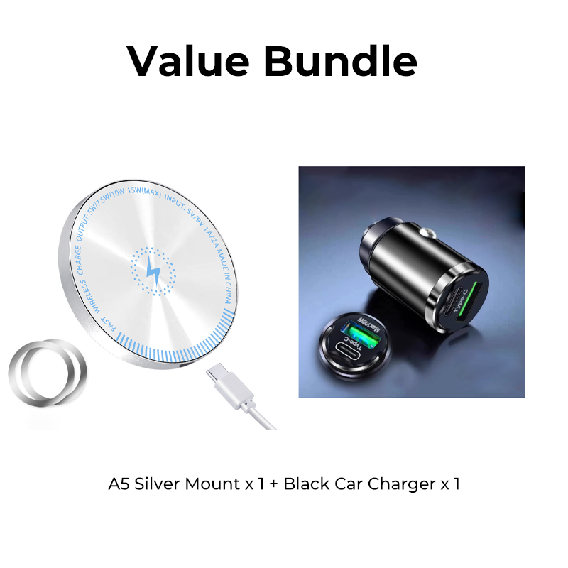 RGB Magnetic Wireless Car Charger Mount