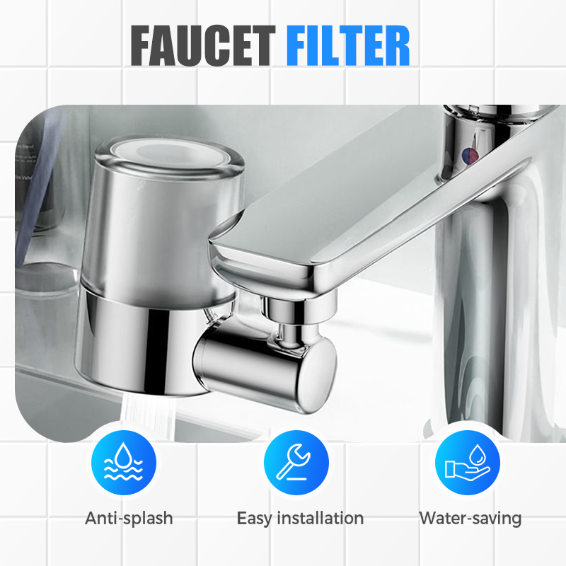 ⏰ Now only 50% off!🔥 NEW! 720° Swivel Faucet Filter Nozzle Set: Clean water and perfect spray in one! 💦✨