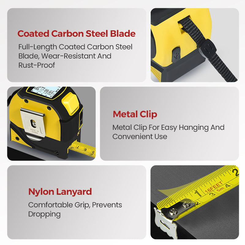 📢📢50% OFF!!⏰4-in-1 Digital Laser Tape Measure